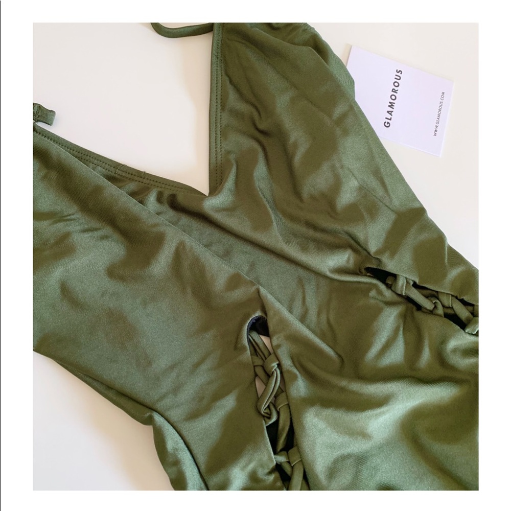 🌴NEW! Olive Green One Piece Swimsuit - Picture 5 of 5